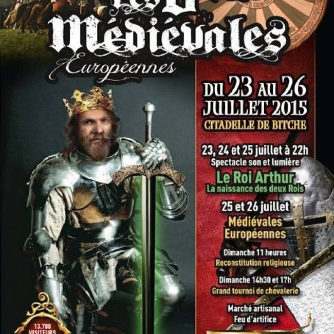 Les médiévales Européennes à la Citadelle de Bitche du 25 au 26 juillet 2015