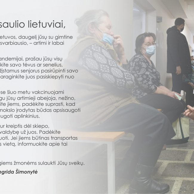 Ministrės Pirmininkės kreipimasis į pasaulio lietuvius