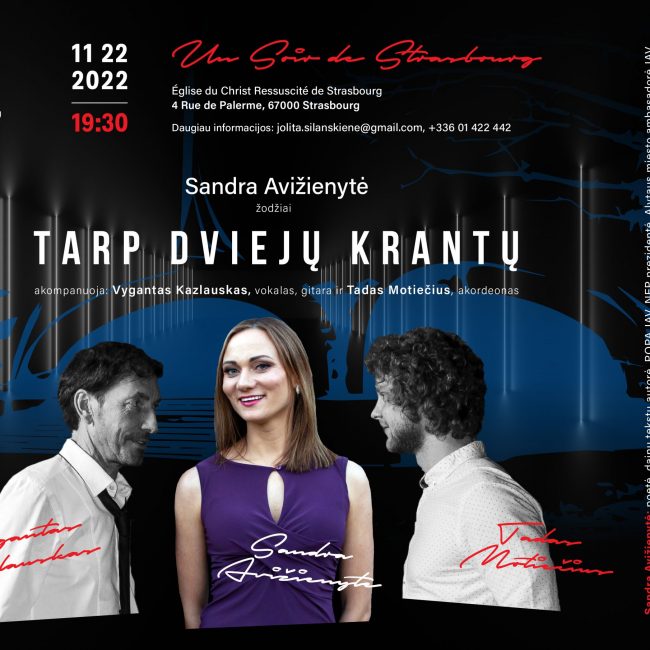 Koncertas  ”Tarp dviejų krantų” Strasbūre, lapkričio 22d. 19val30, Eglise du Christ Ressuscité