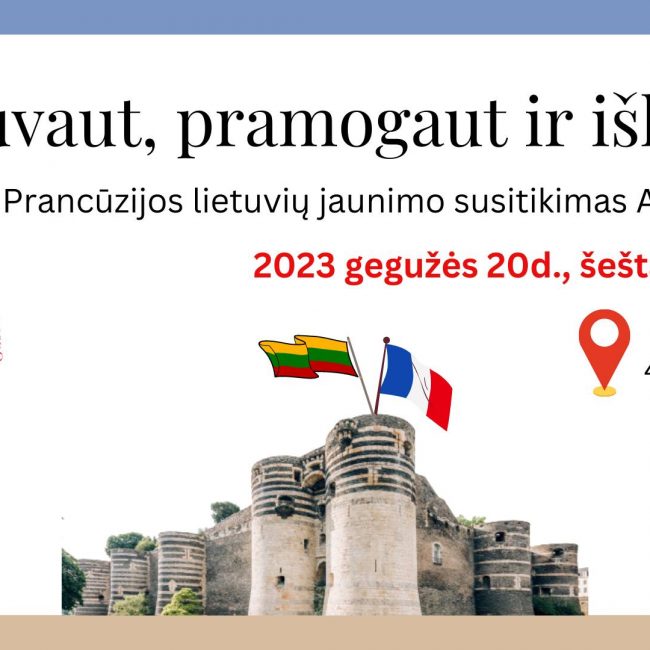 Gegužės 20d. 17h, lietuvių piknikas Angers mieste
