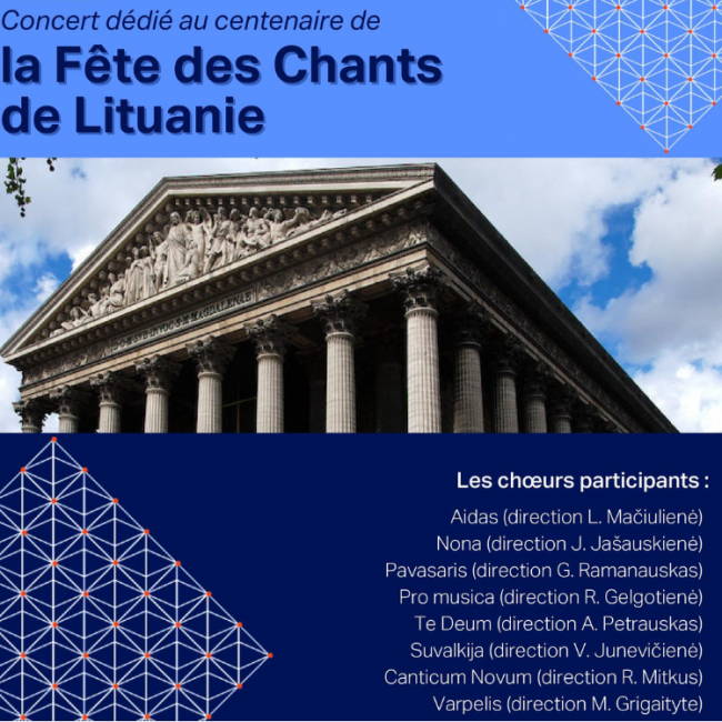 Kviečiame į chorų iš Lietuvos koncertą Šv. Magdalenos bažnyčioje