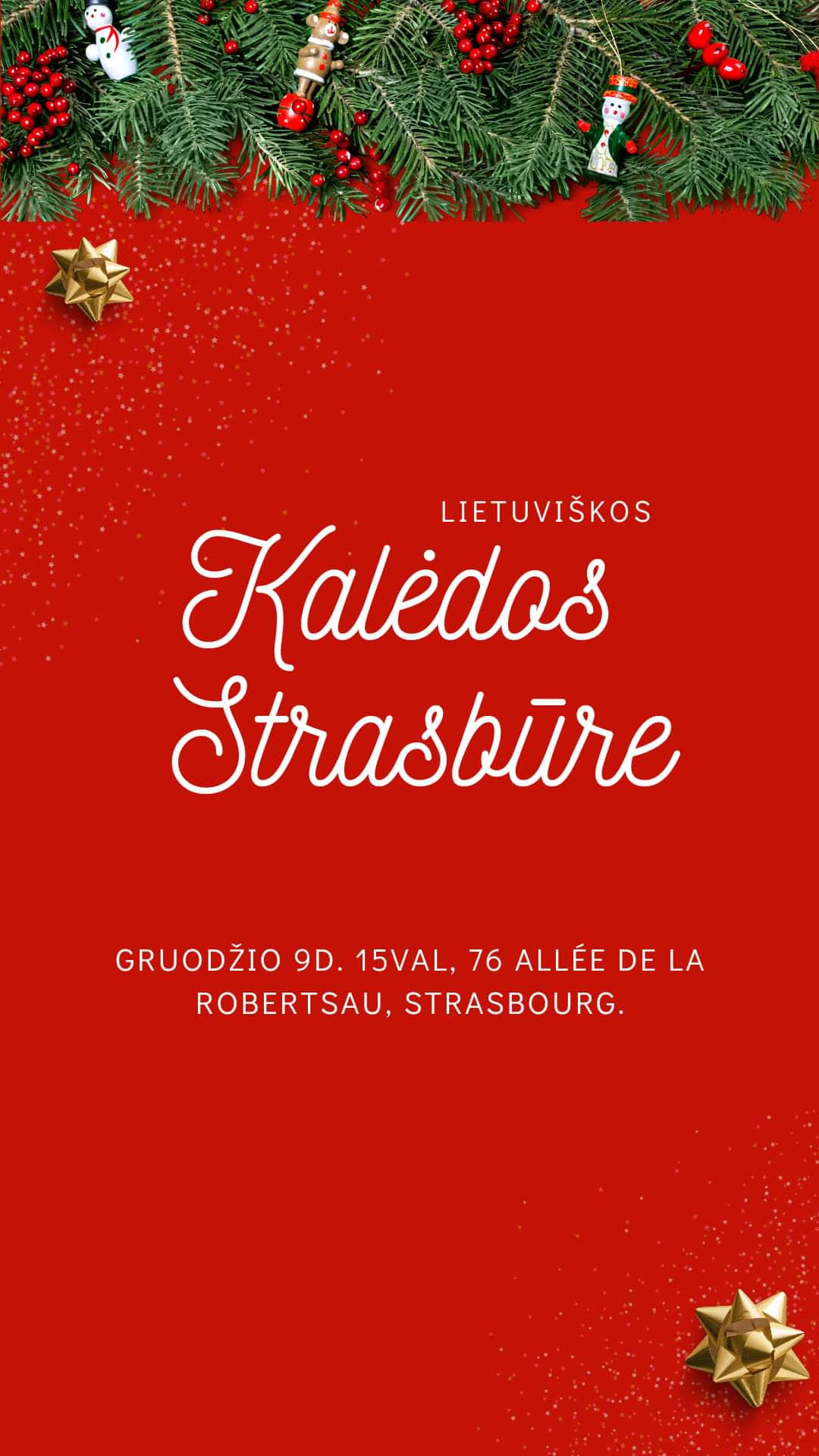 Lietuviškos Kalėdos Strasbūre