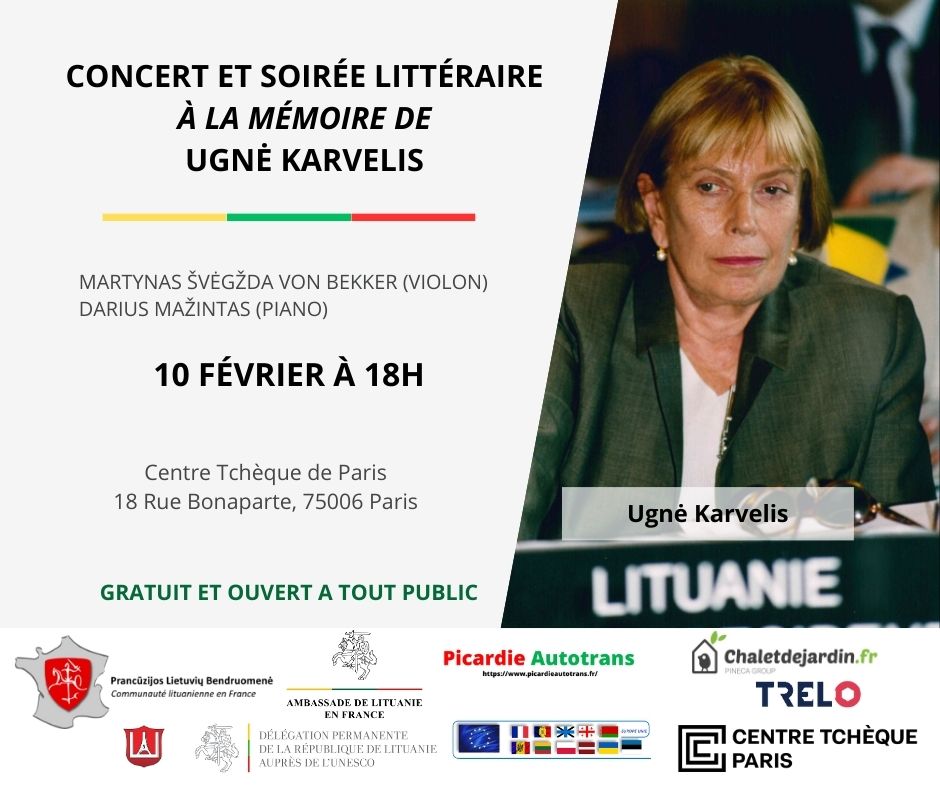 Concert et soirée littéraire  à la mémoire de  Ugnė Karvelis