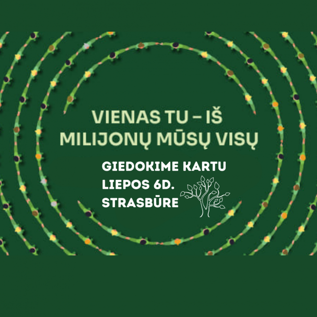 Tautiška giesmė Strasbūre, Liepos 6 d.