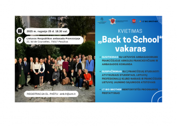 “Back to School” vakaras Ambasadoje
