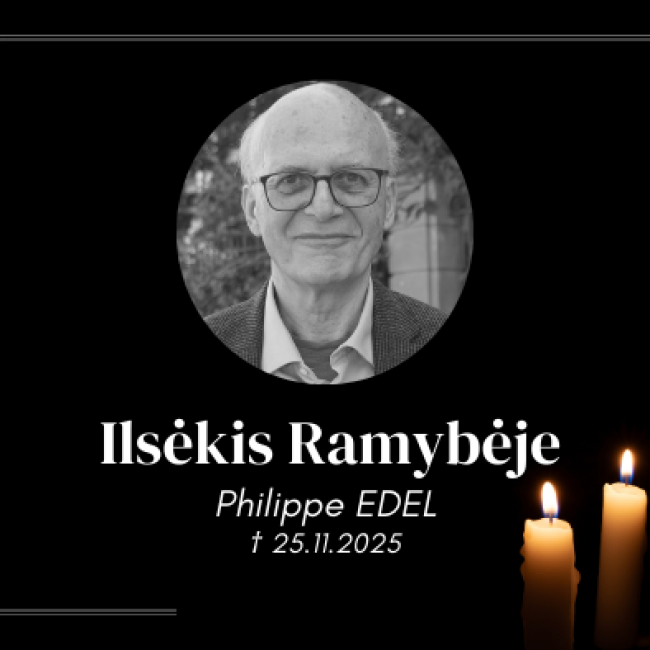 Philippe Edel atminimui / In Memoriam Philippe Edel († 25.11.2025)