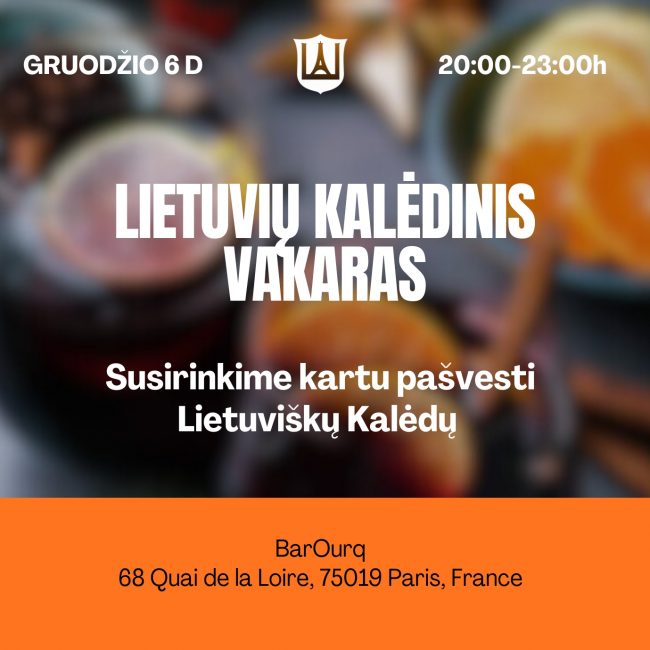 Lietuvių jaunimo kalėdinis vakaras Paryžiuje