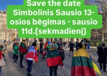 Tradicinis Sausio 13-osios bėgimas Paryžiuje