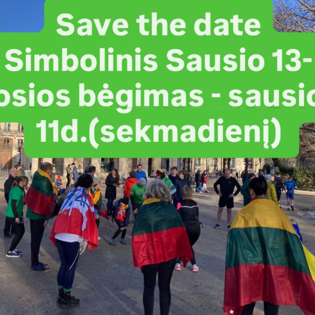 Tradicinis Sausio 13-osios bėgimas Paryžiuje