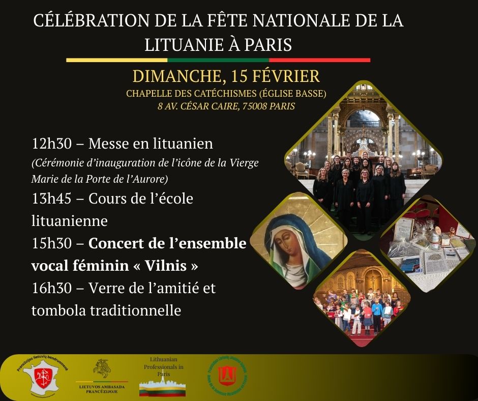 Célébration de la Fête Nationale  de le Lituanie à Paris 2026