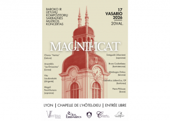 „Magnificat” – BAROKO IR LIETUVIŲ KOMPOZITORIŲ SAKRALINĖS MUZIKOS KONCERTAS