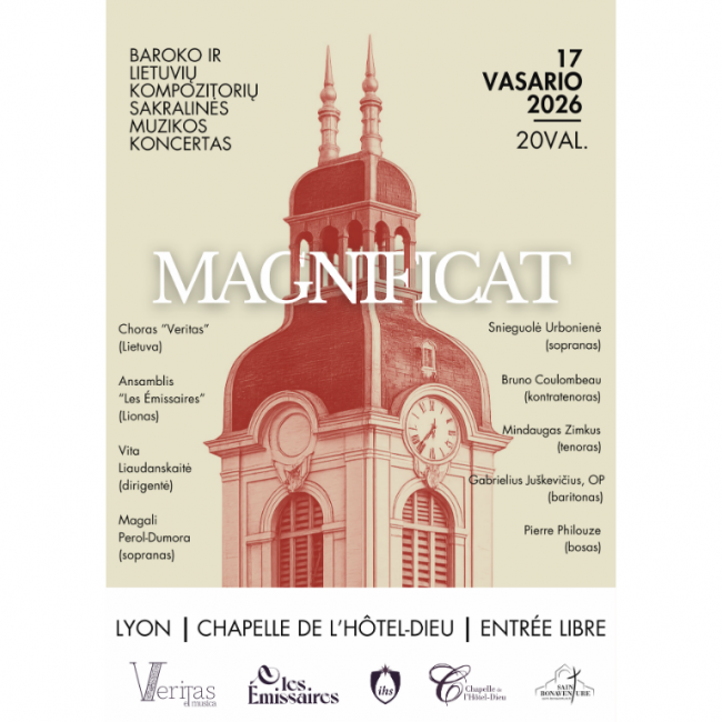 „Magnificat” – BAROKO IR LIETUVIŲ KOMPOZITORIŲ SAKRALINĖS MUZIKOS KONCERTAS