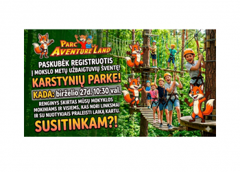 Mokslo metų užbaigtuvės karstynių parke – birželio 27 d.