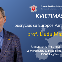 Šeštadienio pusryčiai su Europos Parlamento nariu prof. Liudu Mažyliu 1
